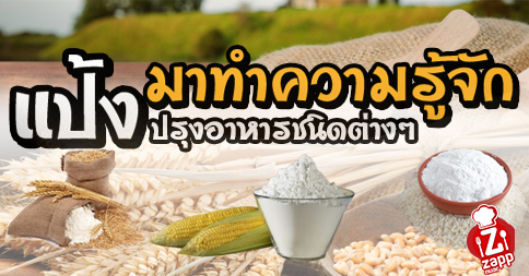 Zappnuar Story : มาทำความรู้จัก…แป้งปรุงอาหารชนิดต่างๆ