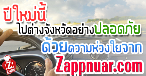 Zappnuar Story : ปีใหม่นี้ ไปต่างจังหวัดอย่างปลอดภัย ด้วยความห่วงใยจาก Zappnuar.com